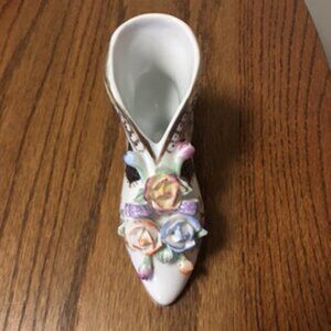 Vintage Victorian Shoe with Roses